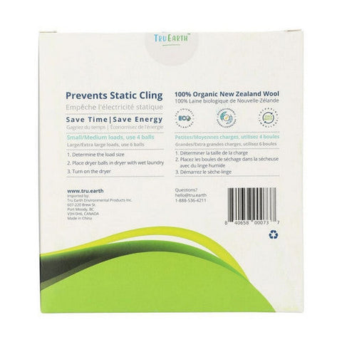 Tru Earth, Wool Dryer Balls, 4 Count (Case Of 4) Tru Earth
