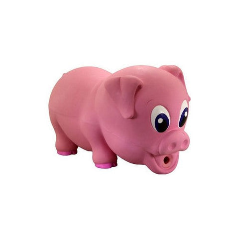 Petsport, Naturflex Pig Latex Dog Toy, Large / 8.5 Inches, Pink Petsport
