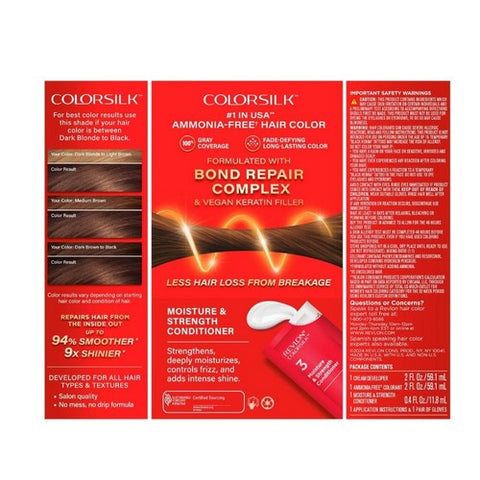 Revlon, Colorsilk Permanent Hair Color 43 Medium Golden Brown, 1 Count Revlon