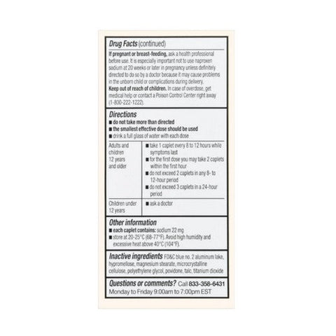 Foster And Thrive, All Day Pain Relief Naproxen Sodium, 220 Mg, 90 Caps Foster And Thrive