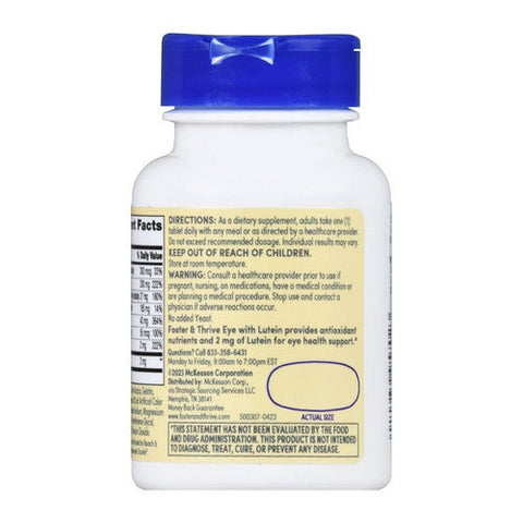 Foster And Thrive, Eye Health With Lutein And Antioxidants, 60 Tabs Foster And Thrive