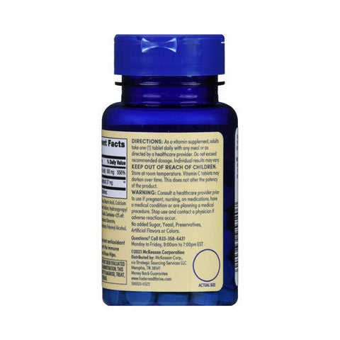 Foster And Thrive, Vitamin C With Rose Hips, 500 Mg, 100 Tabs Foster And Thrive