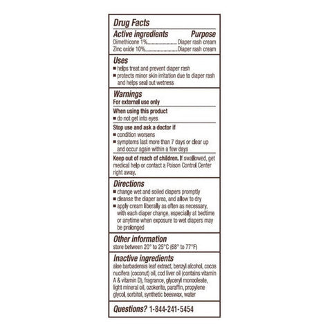 A+D, Treat Diaper Rash Cream With Dimethicone + Zinc Oxide, 4 Oz A+D