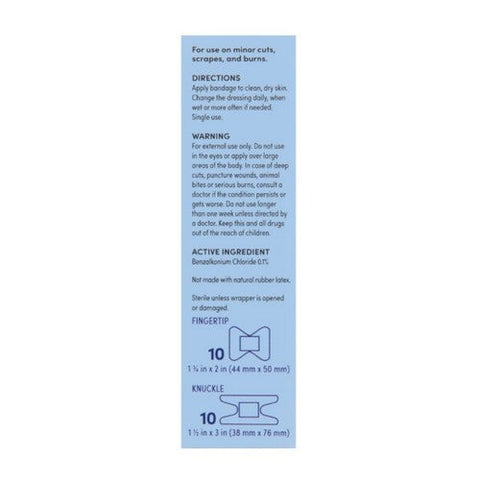 Foster And Thrive, Advanced Antibacterial Flexible Fabric Adhesive Bandages, 20 Count Foster And Thrive