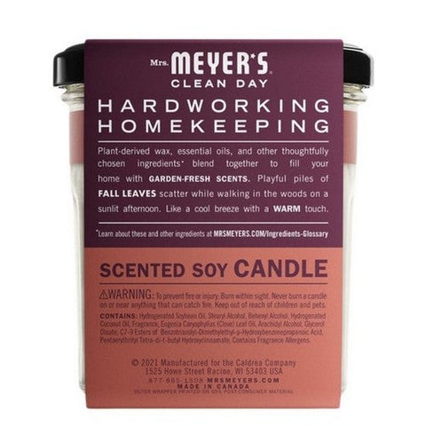 Mrs. Meyer's, Candle Soy Fall Leaves, 7.2 Oz (Case Of 6) Mrs. Meyer's