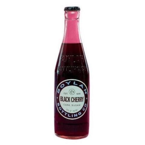 Boylan Bottling Co, Black Cherry Soda, 12 Oz X 4 Count (Case Of 6) Boylan Bottling Co