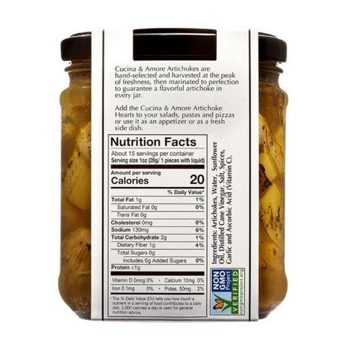 Cucina & Amore, Whole Artichoke Hearts, 14.5 Oz (Case Of 6) Cucina & Amore