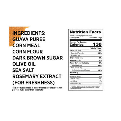 Craize, Guava Toasted Corn Crackers, 4 Oz(Case Of 6) Craize