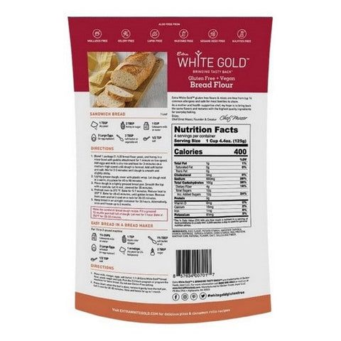 Extra White Gold, Extra White Gold Flour Bread, 17.64 Oz (Case Of 6) Extra White Gold