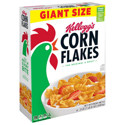 Corn Flakes Giant Size Cereal 24 Oz (Case Of 8) by Kellogg's