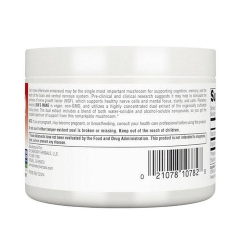 Planetary Herbals, Lion's Mane Capsules, 30 Grams Planetary Herbals