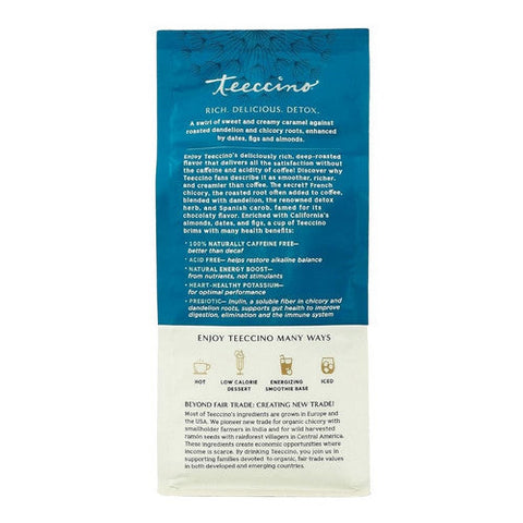 Teeccino, Dandelion Caramel Nut Herbal Coffee, 10 Oz Teeccino