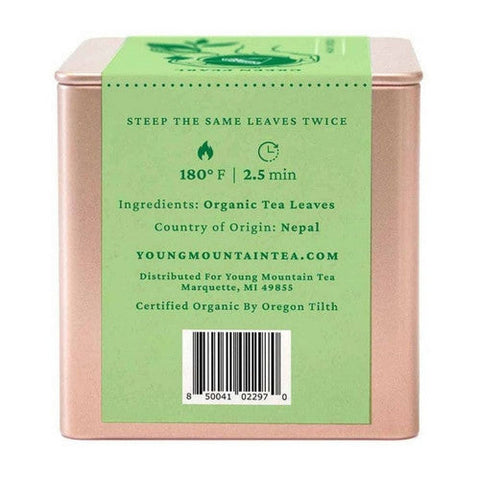 Young Mountain Tea, Organic Green Pearls Tea, 12 Bags Young Mountain Tea
