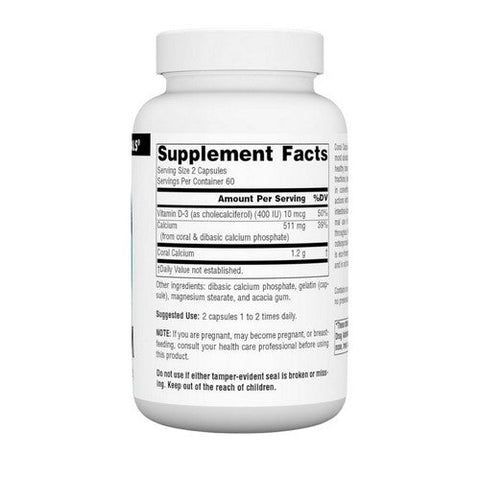 Source Naturals, Coral Calcium, 120 Caps Source Naturals