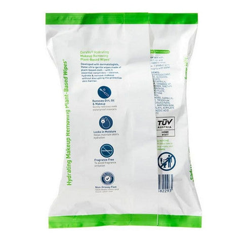 Cerave, Hydrating Makeup Removing Plant Based Wipes, 25 Count Cerave