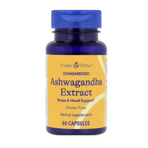Foster And Thrive, Ashwagandha Extract Capsules, 500 Mg, 60 Count Foster And Thrive
