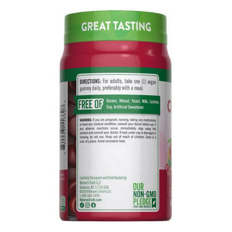 Nature's Truth, Cranberry Gummies Natural Cranberry Mango, 60 Count Nature's Truth