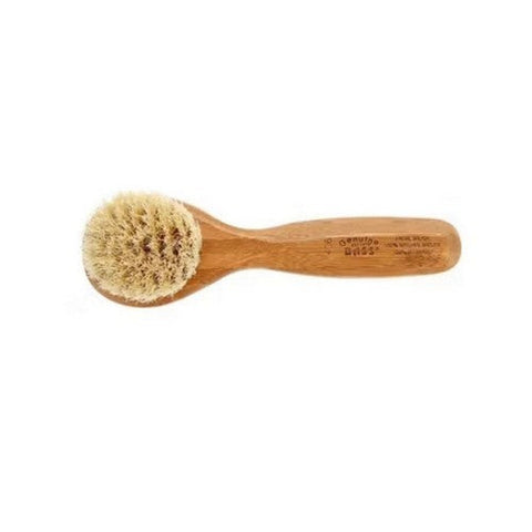 Bass Brushes, Bass 406 Dark Bamboo Facial Brush With Natural Bristles, 1 Count Bass Brushes