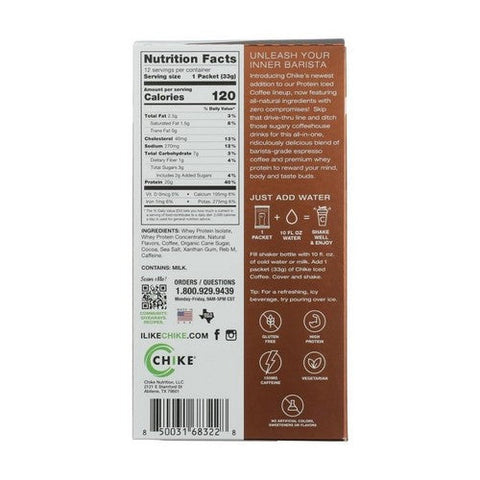 Chike Nutrition, Protein Iced Coffee Mocha, 14 Oz Chike Nutrition