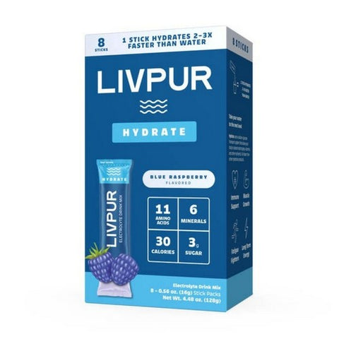 Hydrate Blue Raspberry 4.48 Oz by Livpur