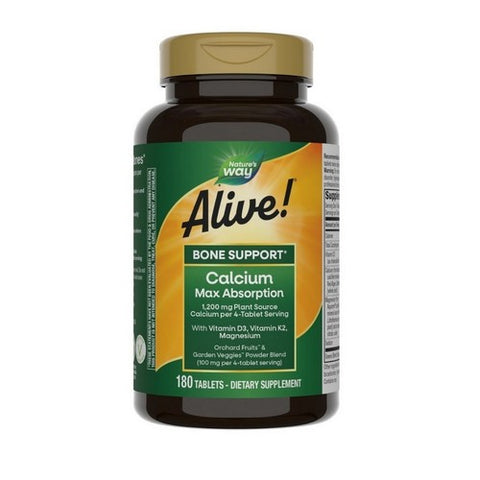Alive! Calcium Bonus Support 180 Tabs by Nature's Way