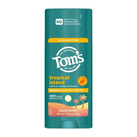 Tropical Island Aluminum Free Deodorant 3.25 Oz by Tom's Of Maine
