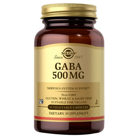Solgar, GABA, 500 mg, 50 Veg Caps Solgar