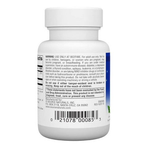 Source Naturals, Melatonin Peppermint, 2.5 mg, Sublingual Peppermint 120 Tabs Source Naturals