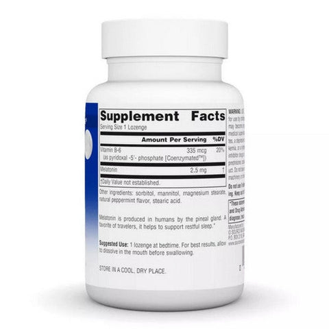 Source Naturals, Melatonin Peppermint, 5 Mg, Sublingual Peppermint 240 Tabs Source Naturals