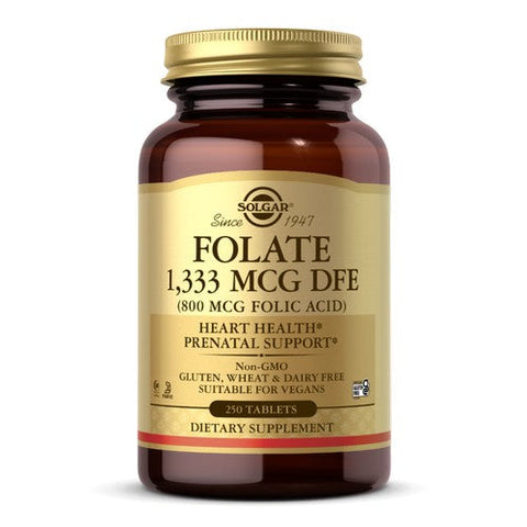 Solgar, Folic Acid, 800 mcg, 250 Tabs Solgar