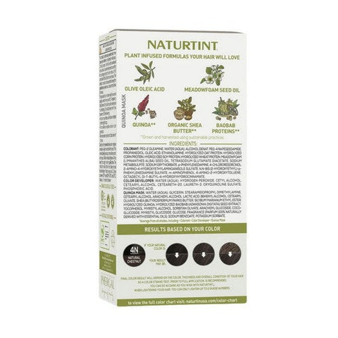 Naturtint, Permanent Hair Color 4N Natural Chestnut, 5.75 Oz Naturtint