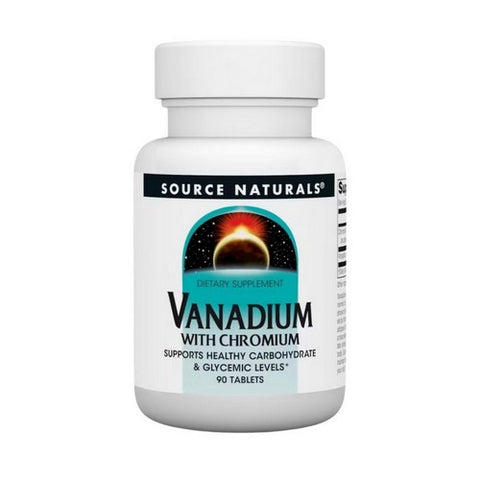 Source Naturals, Vanadium With Chromium, 90 Tabs Source Naturals