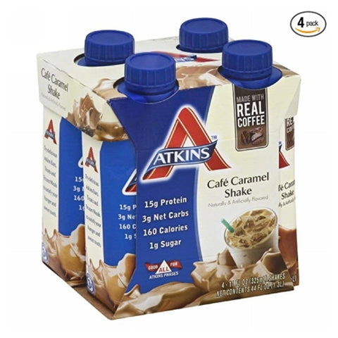 Ready-To-Drink Shakes, Cafe Caramel 4/11 Oz by Atkins