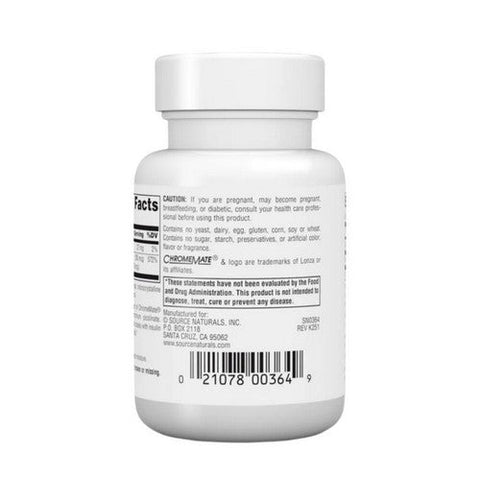 Source Naturals, Ultra Chromium GTF, 200 Mcg, 120 Tabs Source Naturals