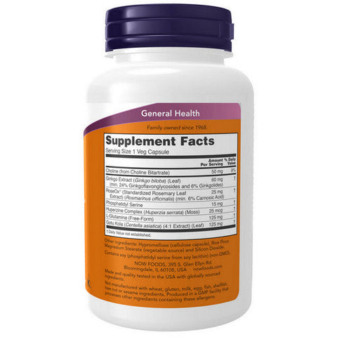 Now Foods, Brain Elevate, 120 Veg Caps Now Foods