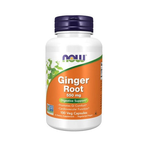 Now Foods, Ginger Root, 550 mg, 100 Caps Now Foods