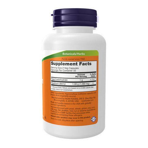 Now Foods, Hawthorn Berry, 540 Mg, 100 Veg Caps Now Foods
