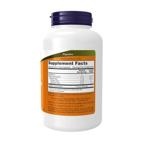 Now Foods, Psyllium Husk, 500 Mg, 200 Veg Caps Now Foods