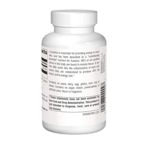 Source Naturals, L-Carnitine, 250 MG, Fumerate 120 Caps Source Naturals