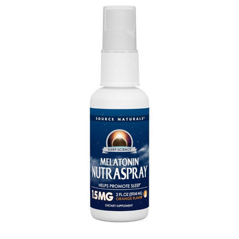 Source Naturals, Sleep Science Melatonin Nutraspray Orange, 1.5 MG, 2 Oz Source Naturals