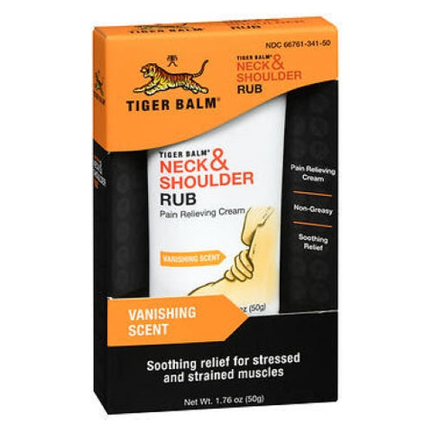 Tiger Balm, Pain Relieving Cream Neck And Shoulder Rub, 1.76 Oz Tiger Balm