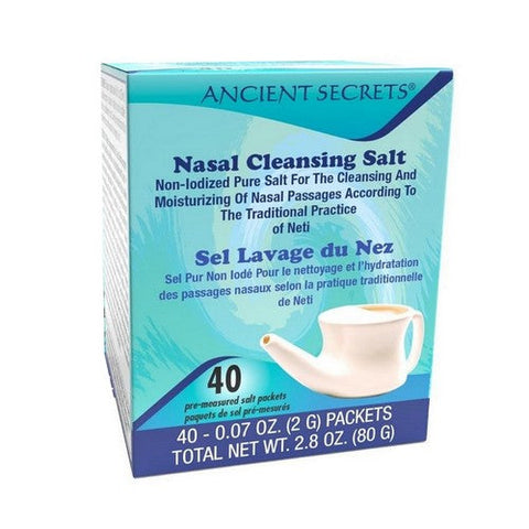 Ancient Secrets, Nasal Cleansing Salt, 40 Packets Ancient Secrets