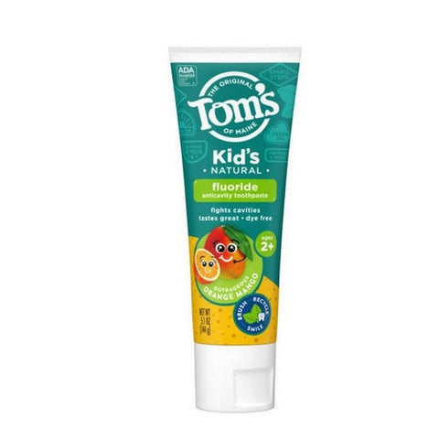 Tom's Of Maine, Kid's Toothpaste Natural Fluoride Outrageous Orange Mango, 5.1 Oz Tom's Of Maine