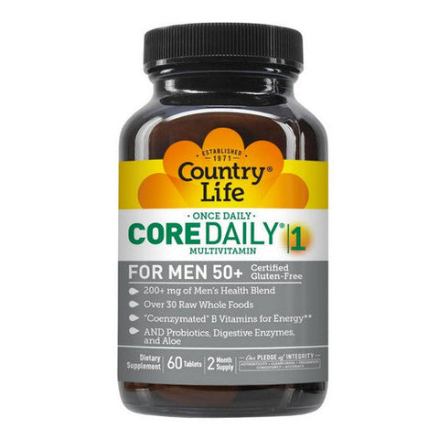 Country Life, Core Daily-1 For Men 50 Plus, 60 Tabs Country Life
