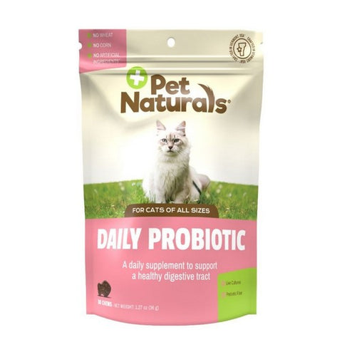 Daily Probiotic For Cats 30 Chews by Pet Naturals of Vermont