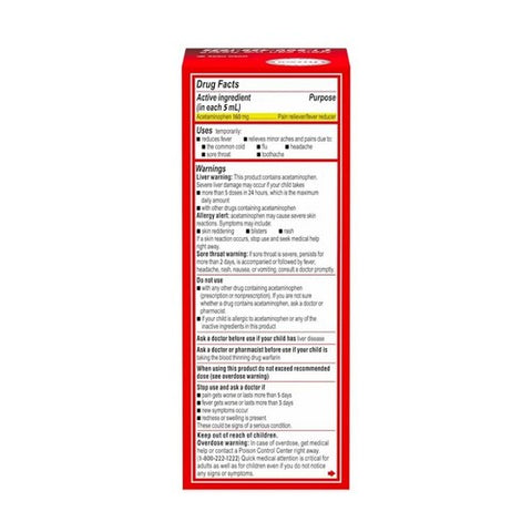 Tylenol, Children's Pain Plus Fever Acetaminophen Oral Suspension Cherry, 4 Oz Tylenol