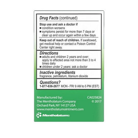 Mentholatum, Original Ointment, 3 Oz