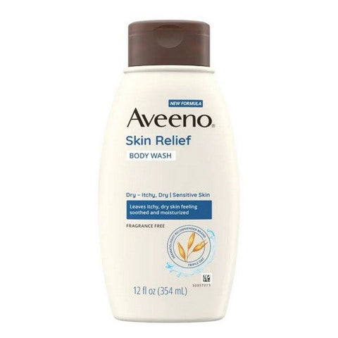 Aveeno, Skin Relief Body Wash Fragrance Free, 12 Oz Aveeno
