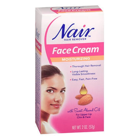 Nairns, Nair Hair Remover Face Cream Moisturizing, 2 oz Nairns