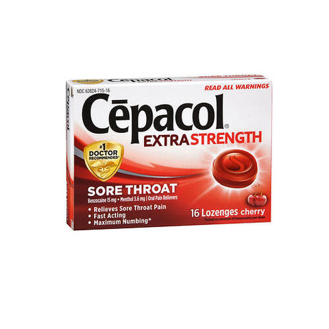 Cepacol, Extra Strength Sore Throat Lozenges Cherry, 16 Count Cepacol